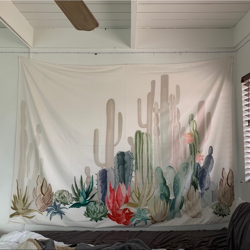Cute cactus wall tapestry from Society6
